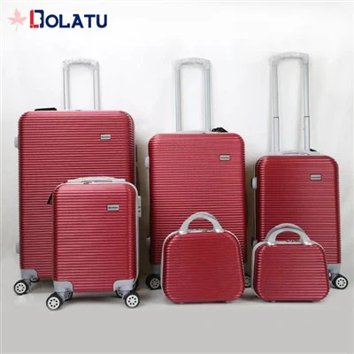 ABS 6pcs Travel Luggage and Make Up Bag